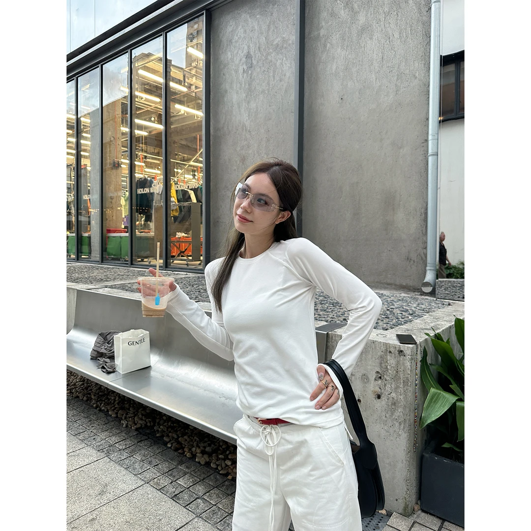 DYANGJUN【必备神t】秋季新款基础百搭显瘦打底长袖