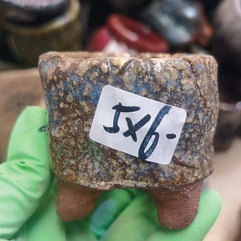 红陶粗陶花盆手工