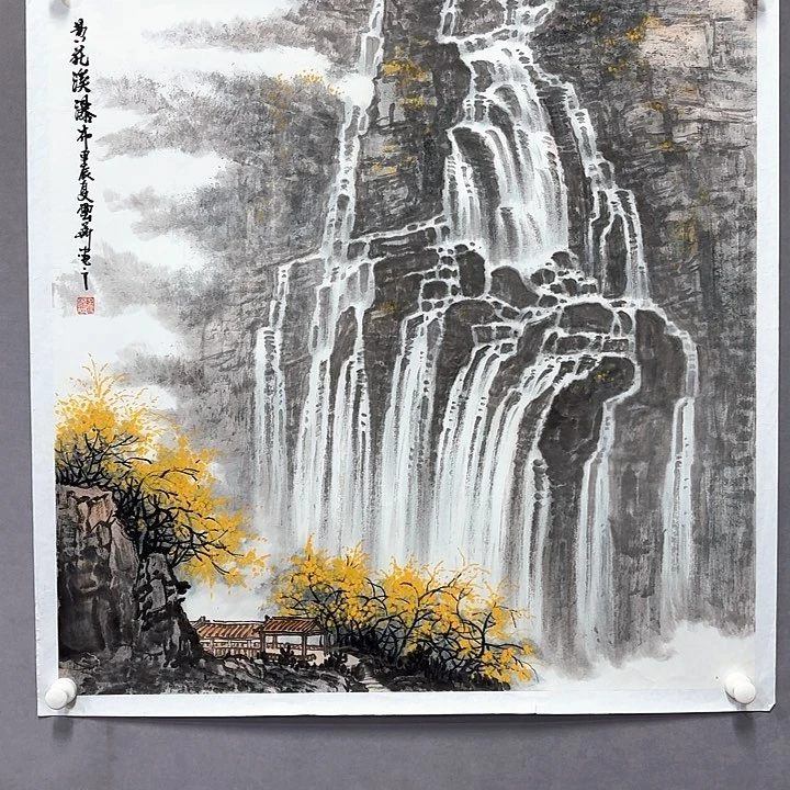 国画亲笔手绘放心去藏