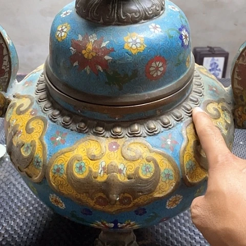 瓷片瓷器紫砂壶摆件