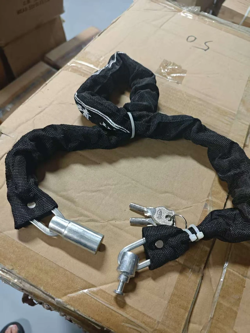 自行车锁电动车锁防盗链条锁加长加粗山地单车摩托车通用锁