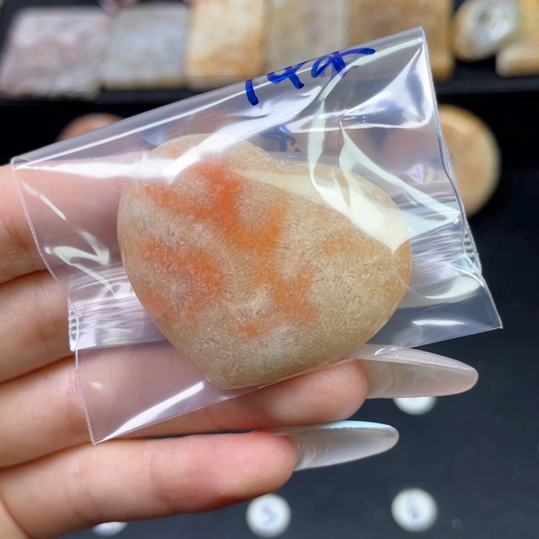 硅化珊瑚（珊瑚玉）吊坠未镶嵌