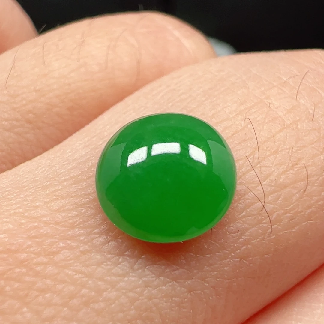 翡翠未镶嵌耳饰蛋面