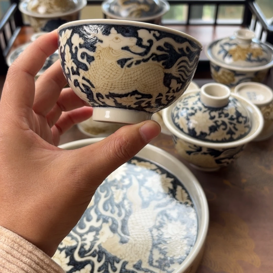 瓷片景德镇手绘茶器