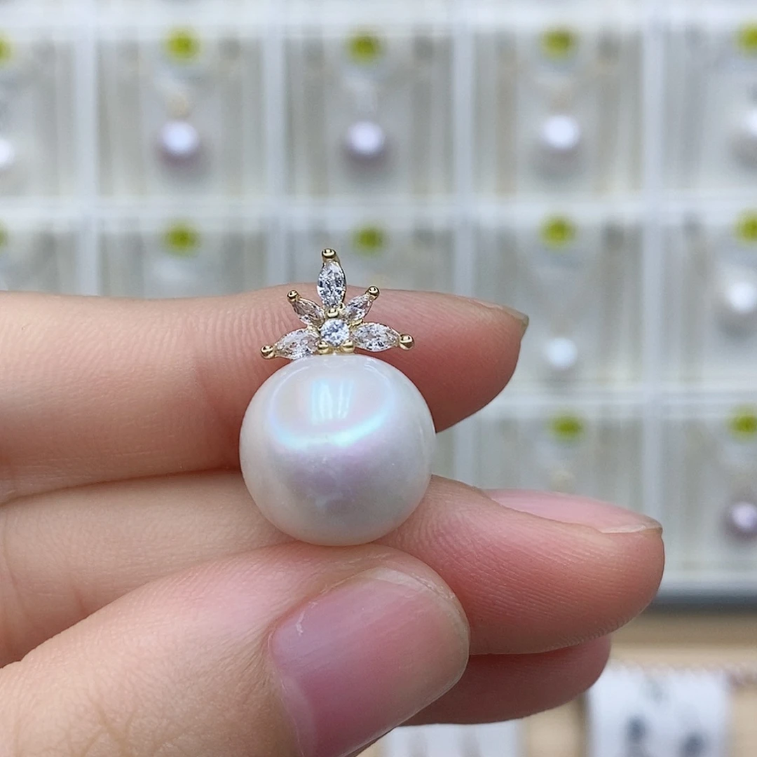 项链淡水珍珠合金