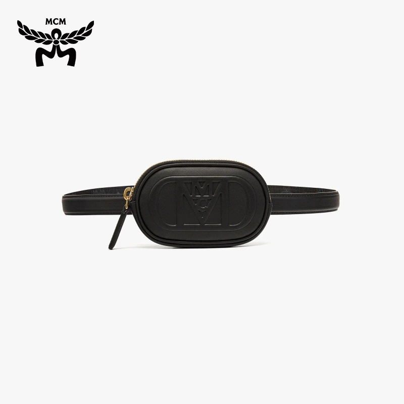 【520好礼】MCM MODE TRAVIA 腰包 运动 黑色包包简约