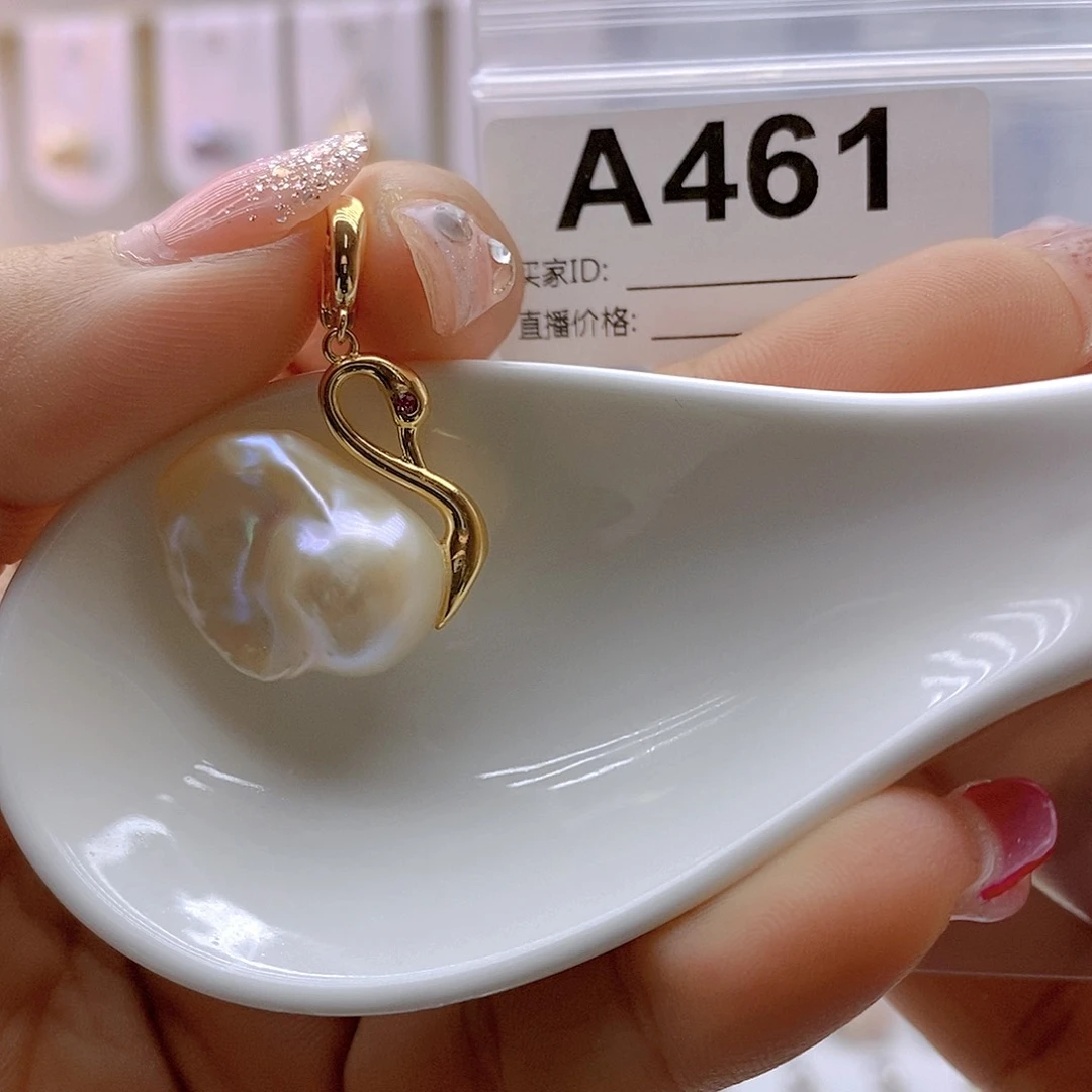 淡水珍珠颈饰银S925镶嵌