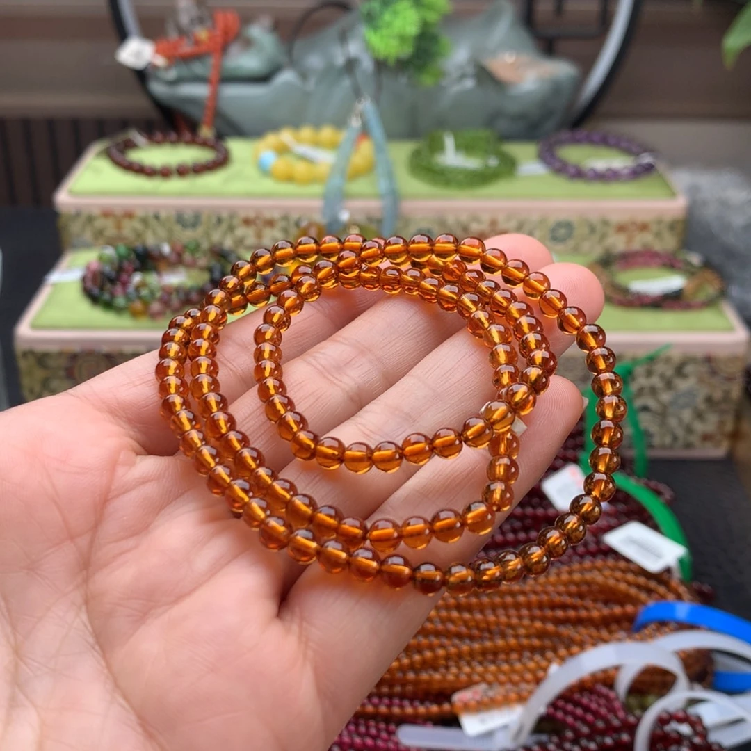 石榴石手串未镶嵌手串4.8