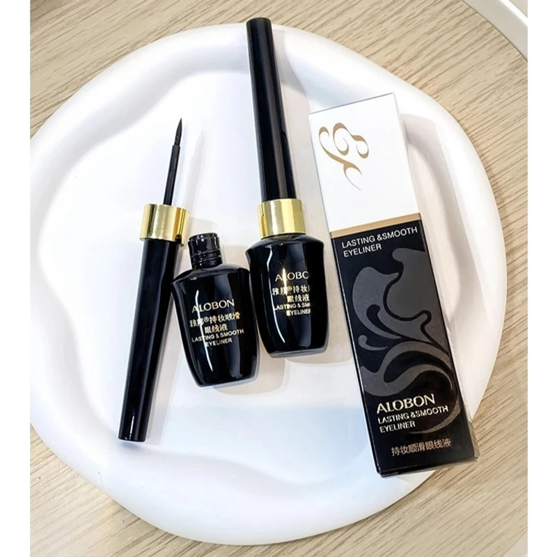 博主推荐雅邦眼线液黑色硬头速干眼线笔持久防水防汗不晕染眼线笔