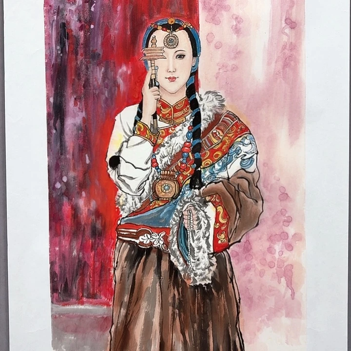 国画亲笔手绘放心去藏