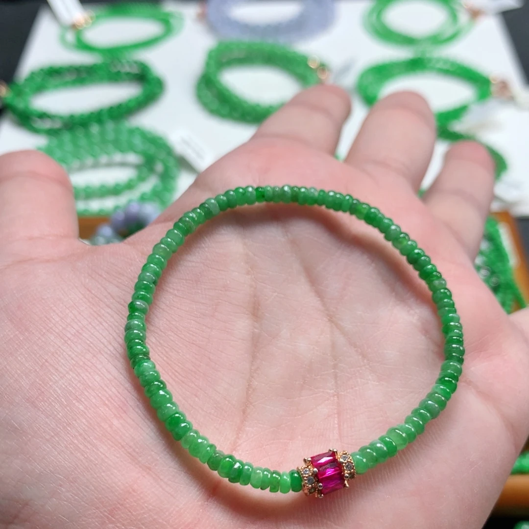 翡翠未镶嵌手链翡翠