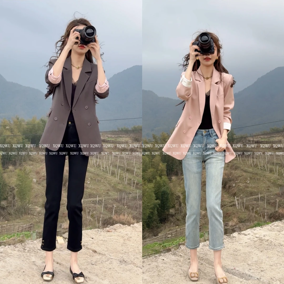 2024新品御姐干练新中式休闲通勤西装外套