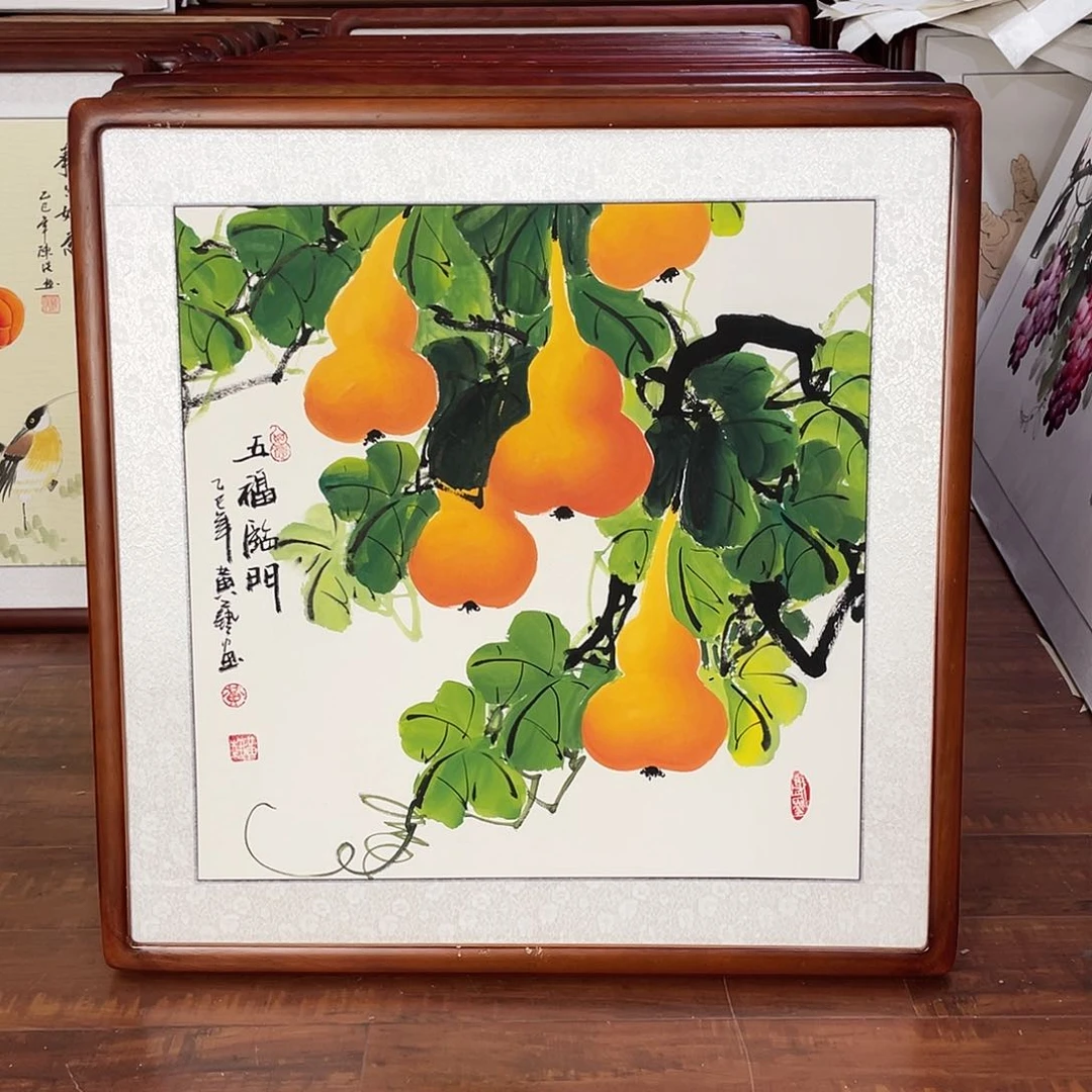 国画带框尺寸63*63厘米