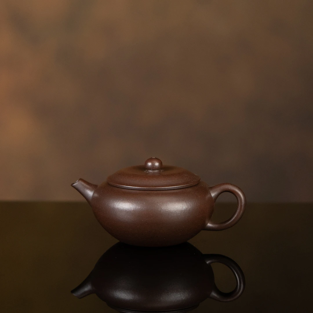 【利贞l圆钵】原矿柴烧 约140cc 手工制作 紫砂壶茶具CRY