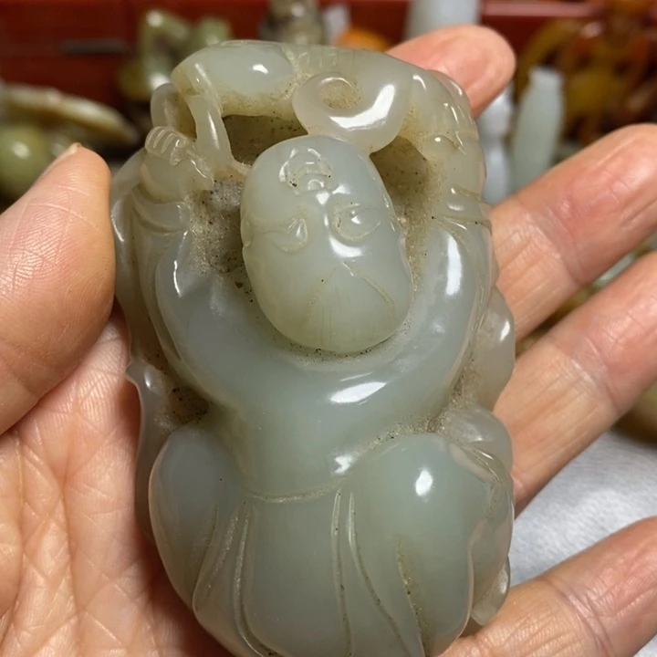 和田玉（糖玉）颈饰未镶嵌用****6