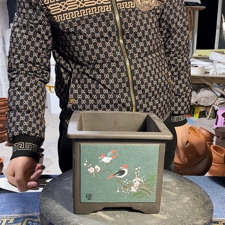 紫砂花盆紫砂紫砂