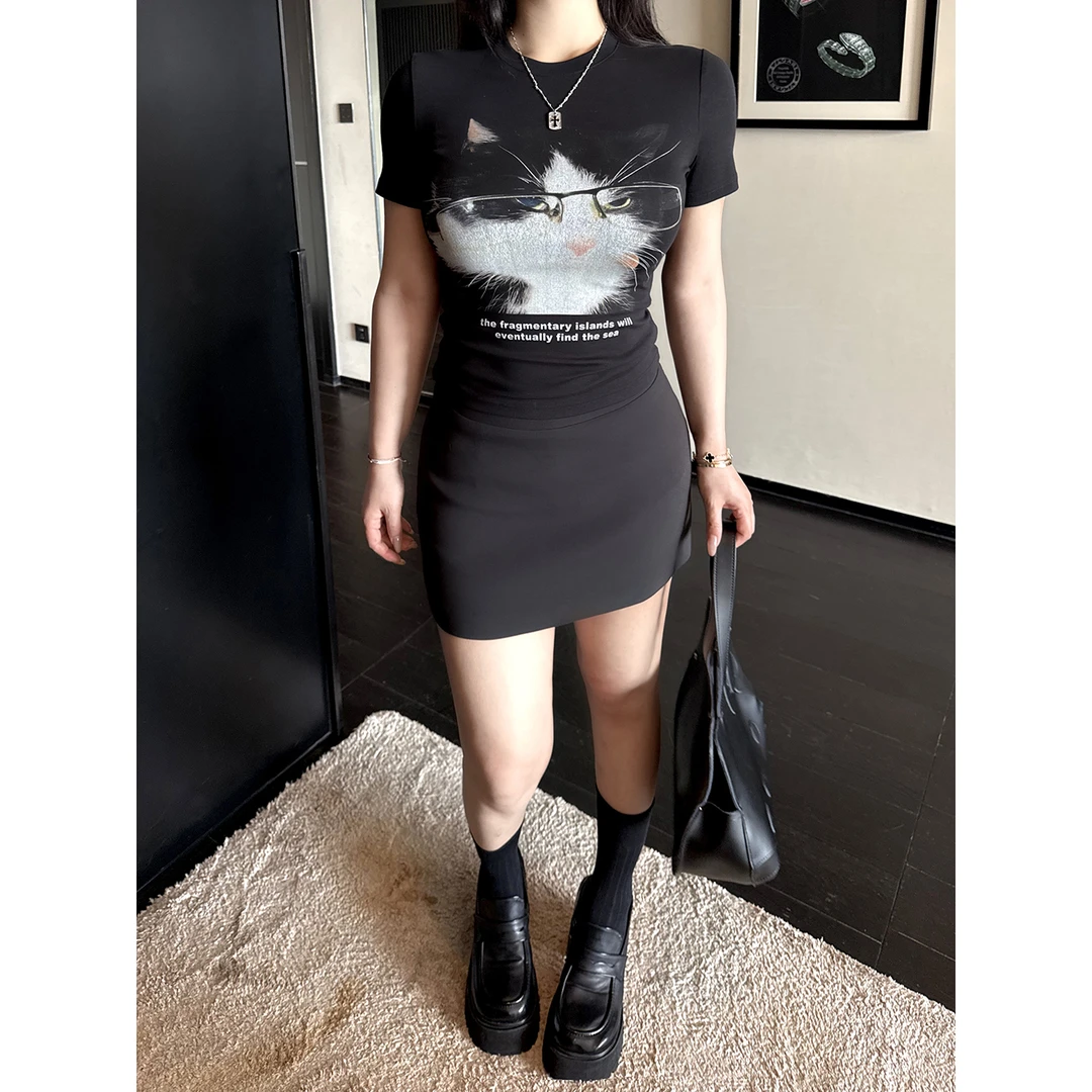黑泽玄七“万能常驻裙”夏季百搭包臀通勤梨形基础款修身气质半裙女