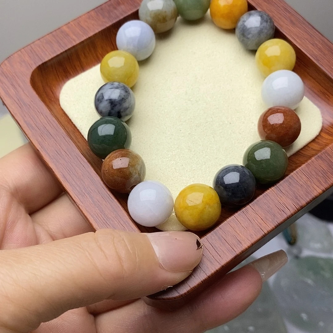颈饰未镶嵌翡翠多宝手串