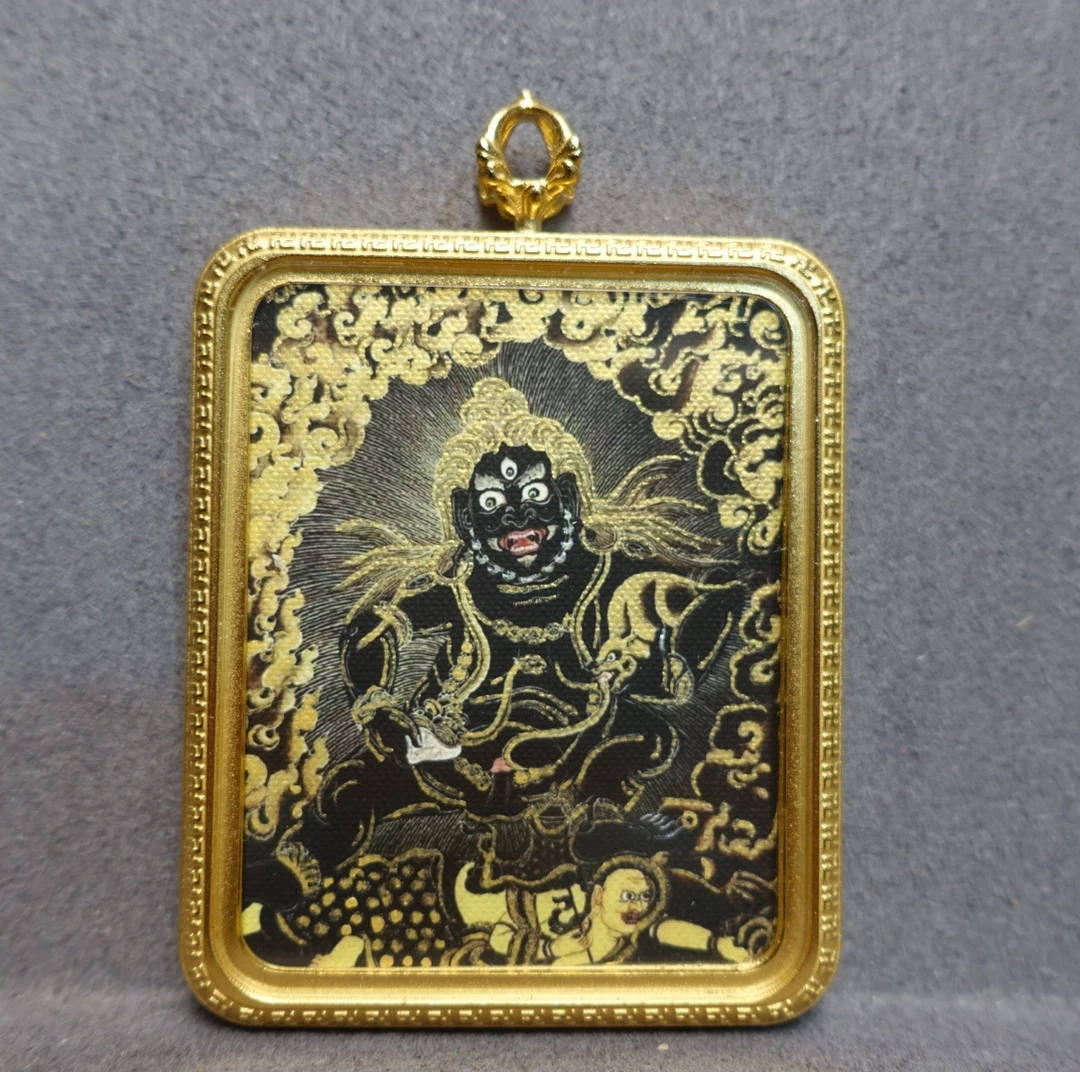 手绘唐卡吊坠 黑老爷 热卖 黑C 民族风