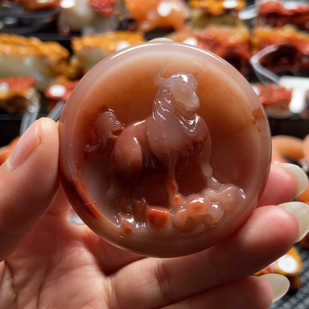 石英质玉（黄龙玉）未镶嵌挂件