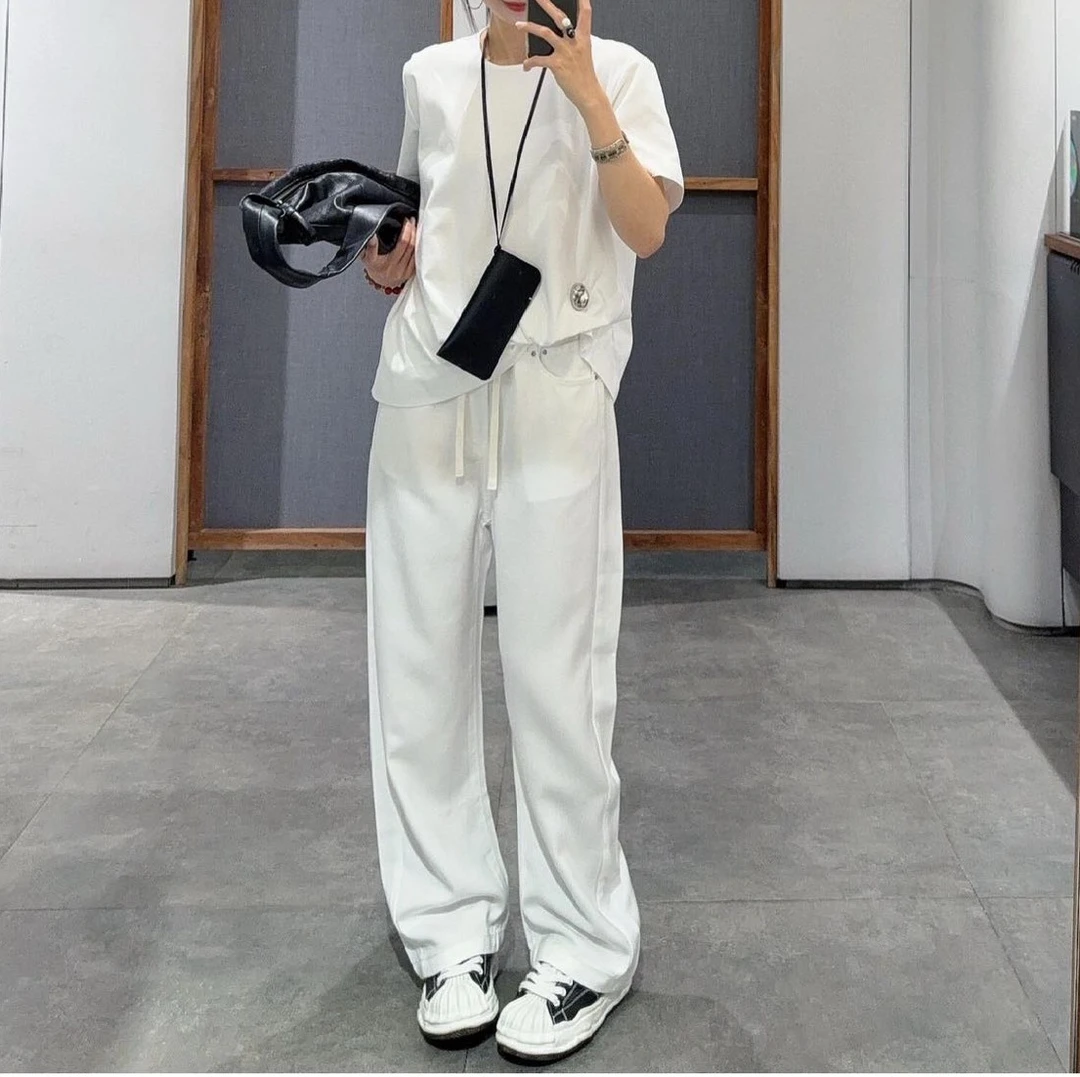 FUJIA STYLE新款韩版简约纯色百搭时尚休闲牛仔裤DM031-1