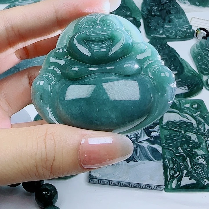 翡翠未镶嵌颈饰257890987543