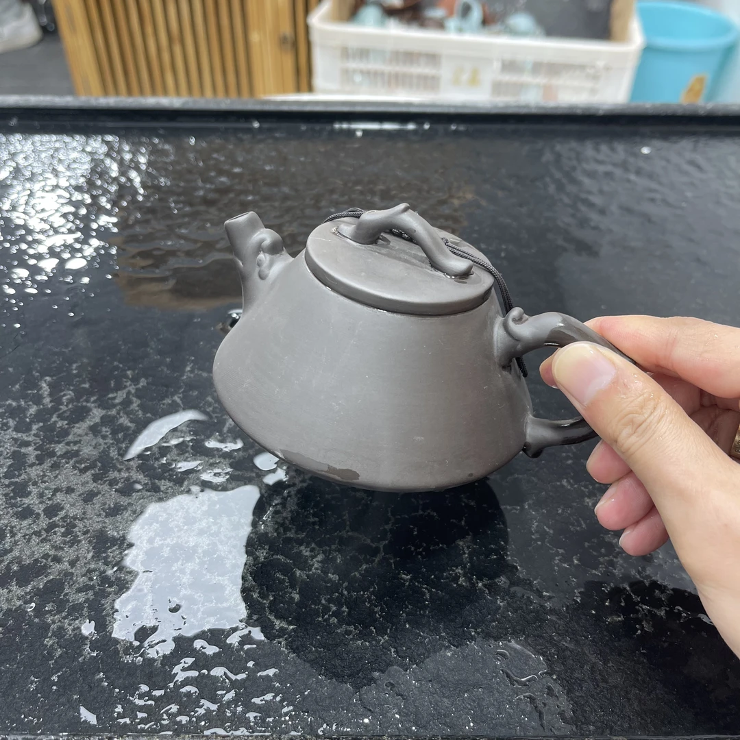 光面凤鸣龙把石瓢壶