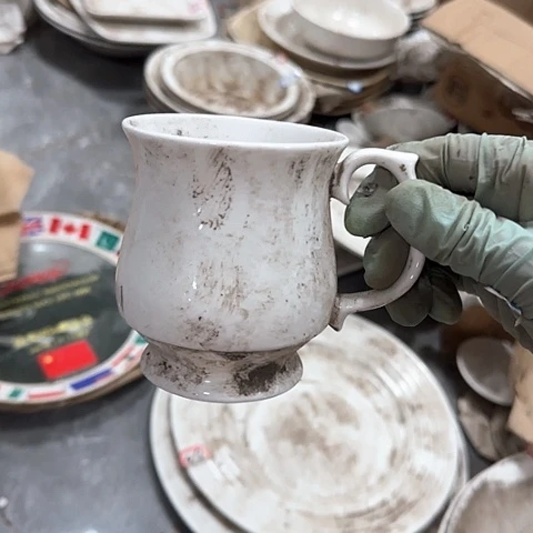 瓷片国营厂库存骨瓷