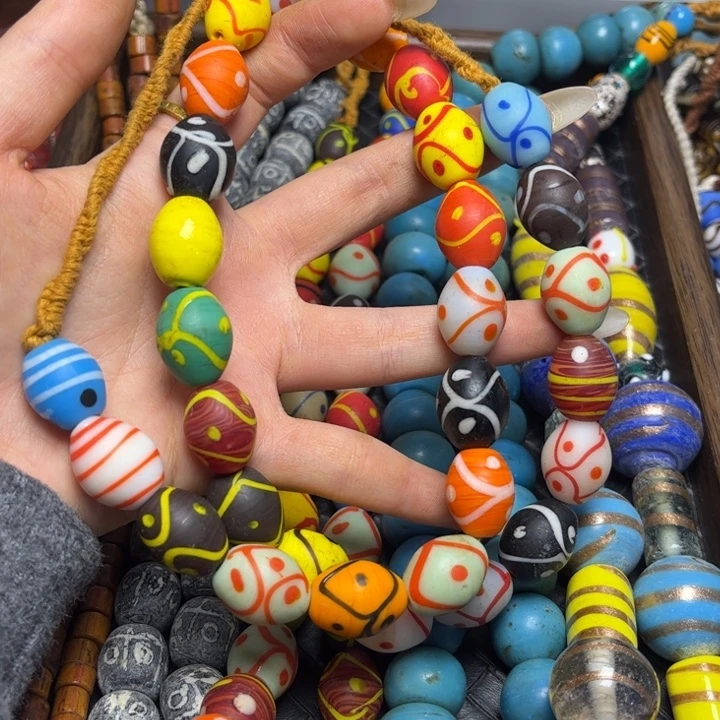 玻璃颈饰1342 琉璃一条