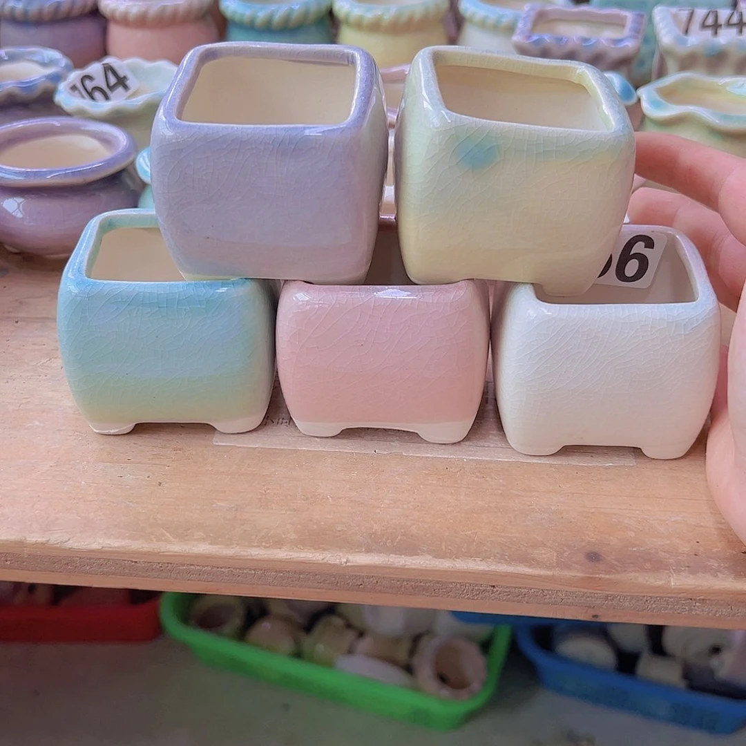 陶瓷花盆当场满12包邮