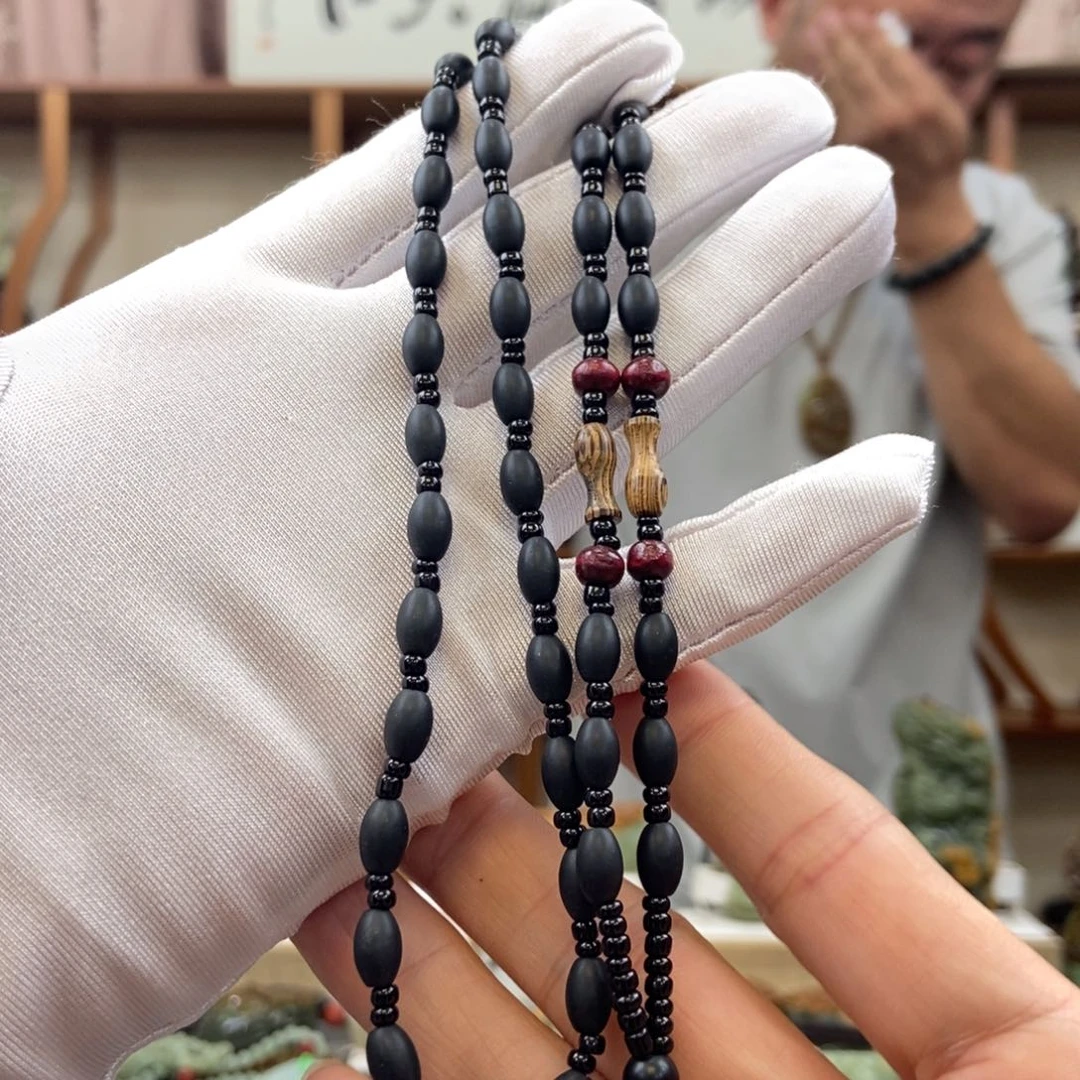 黑曜岩未镶嵌颈饰