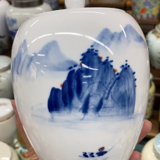 瓷片陶瓷茶叶罐密封罐