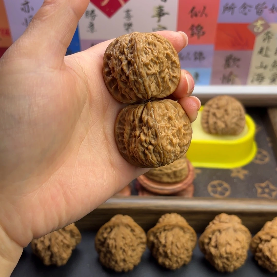 文玩核桃把件全品磨盘