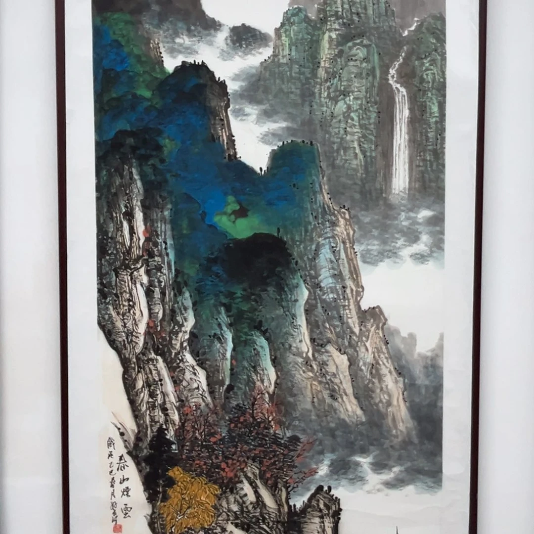 国画绘画作品多次参加全国140.70