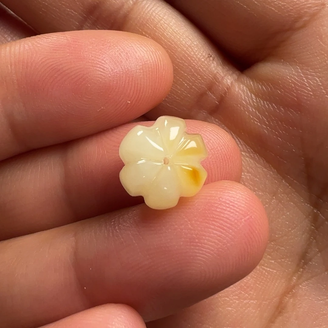 蜜蜡颈饰未镶嵌南瓜珠