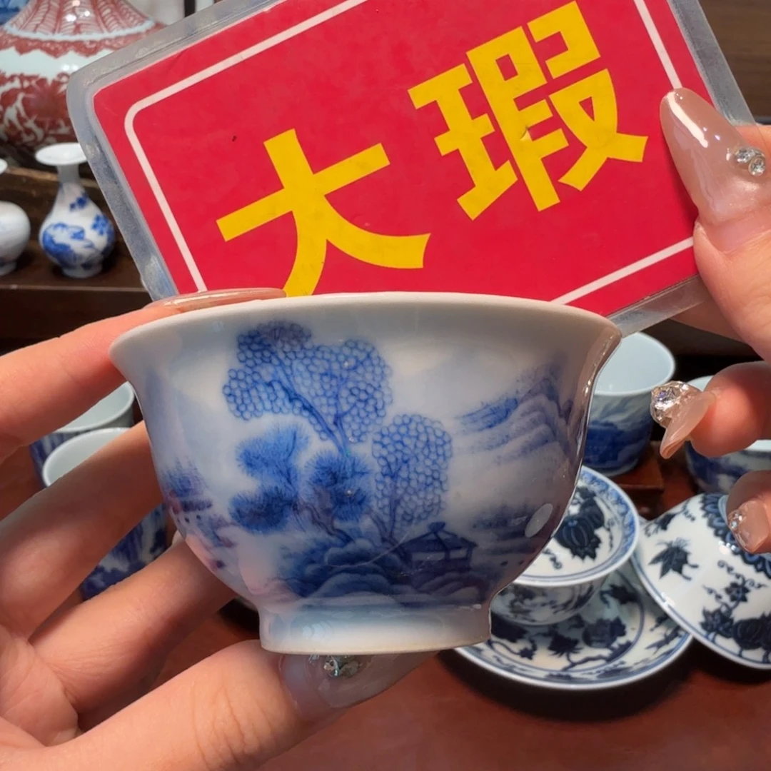 杯泡推荐景德镇全手绘瓷器