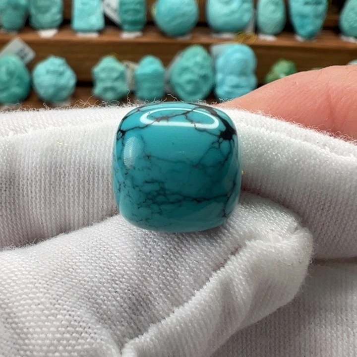 绿松石未镶嵌老型珠12.5mm