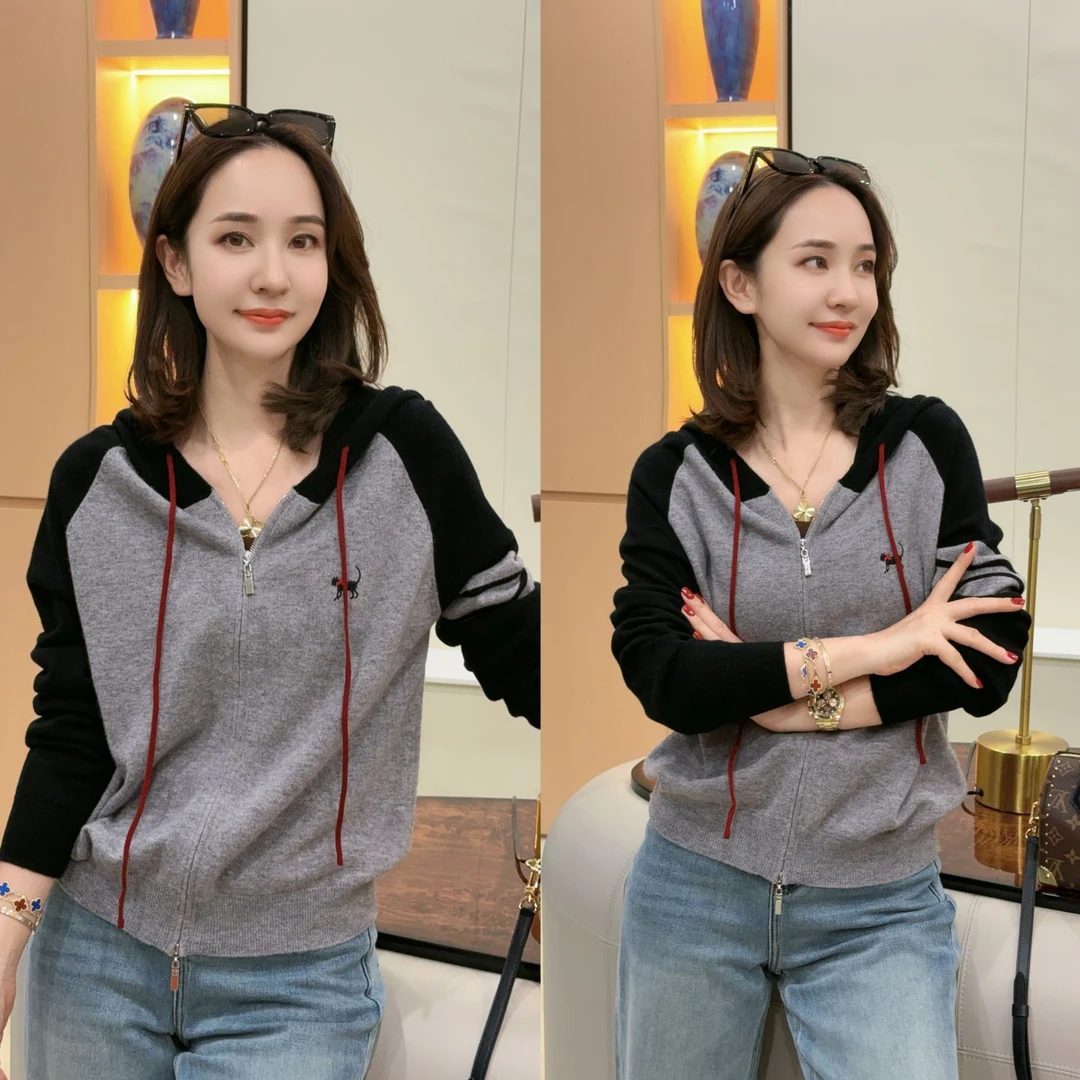 【轩姐特定】秋冬羊毛刺绣针织开衫外套XY241936 JDND轩羽