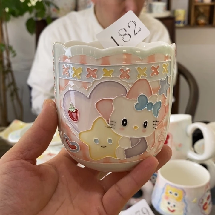 瓷片景德镇釉下彩手绘