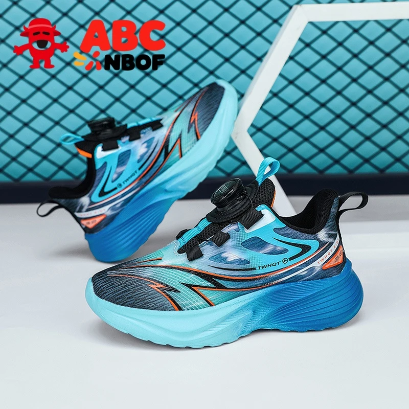 ABC NBOF童鞋男童运动鞋2025新款春款大童男孩跑步轻便网面儿童鞋