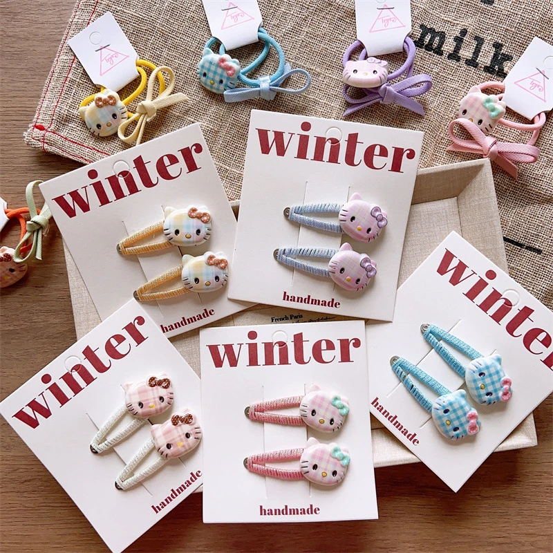 儿童春季小清新纯色基础BB夹女童珍珠手工蝴蝶结发夹亲子款侧边夹