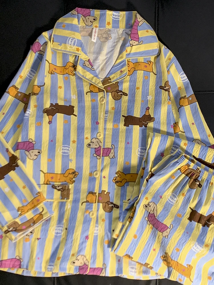 甜美蕾丝家居服套装肌理感柔软亲肤睡衣女春秋爆款2025新款可外穿