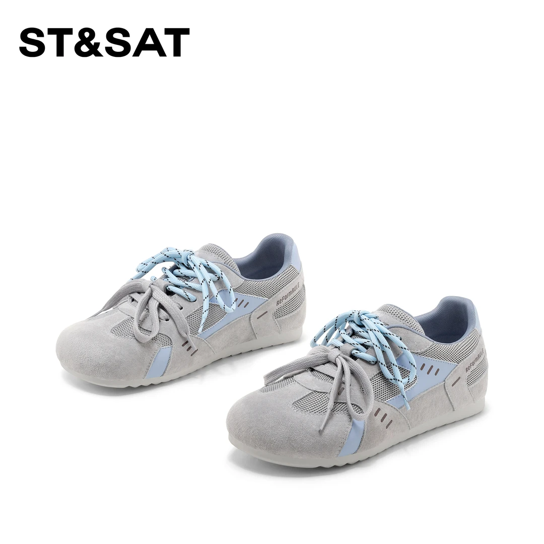 St&Sat/星期六潮流百搭软底休闲鞋2025春季新款欧若精灵风德训女