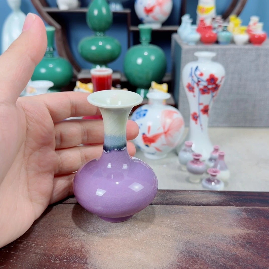 陶瓷手工小花器摆件