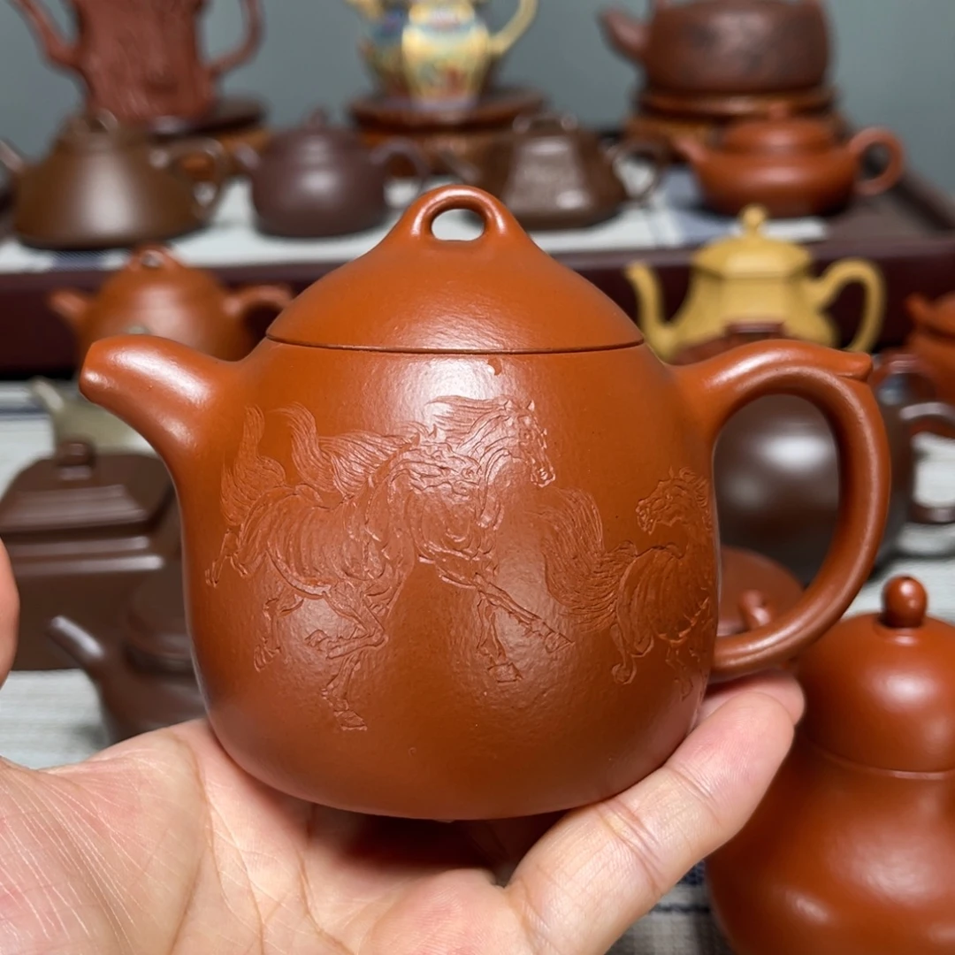 太***远茶壶紫砂全手工制作220cc