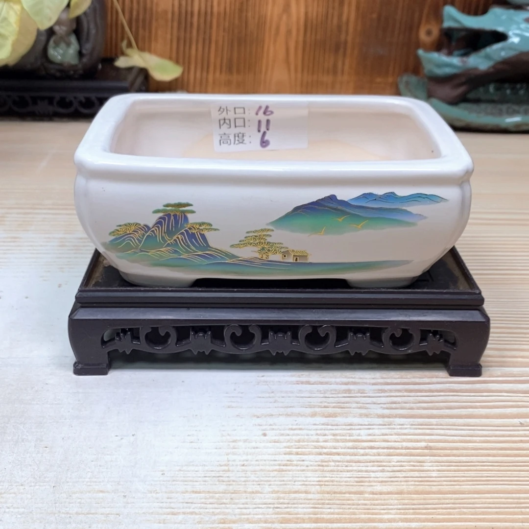 紫砂花盆陶瓷艺术花盆陶瓷