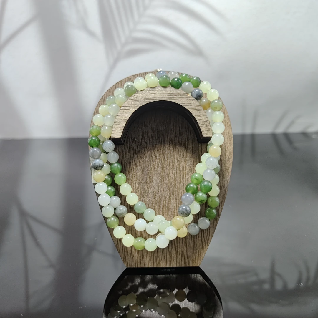 F和田玉多宝圆珠吊坠链（卡6）1157