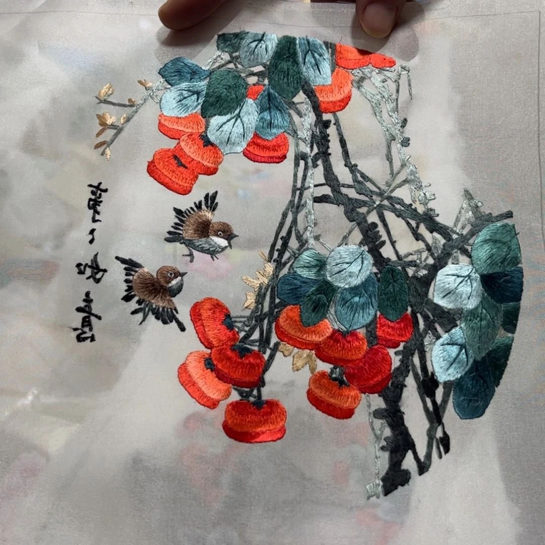 织绣纯手工刺绣陆老师