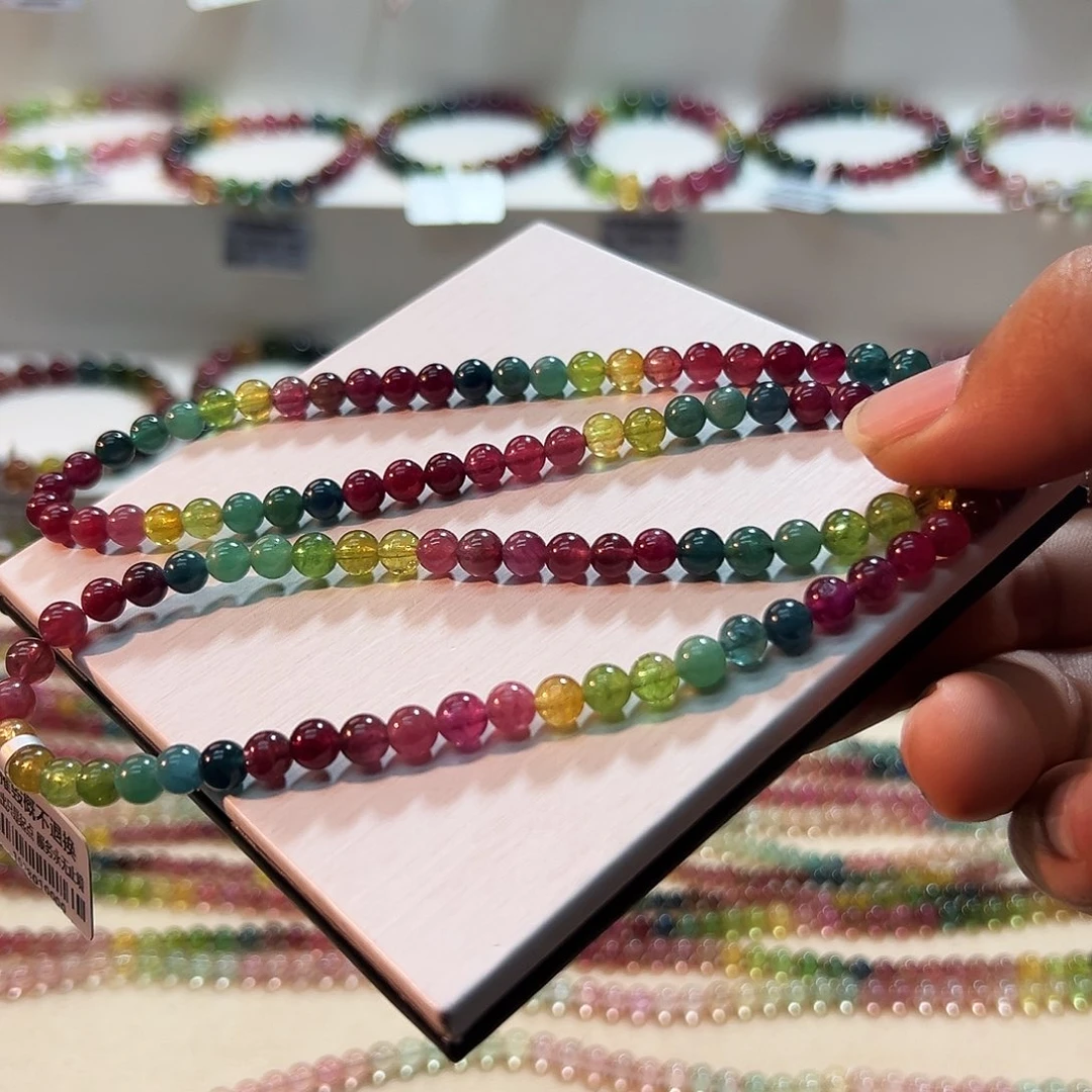 碧玺未镶嵌手链碧玺