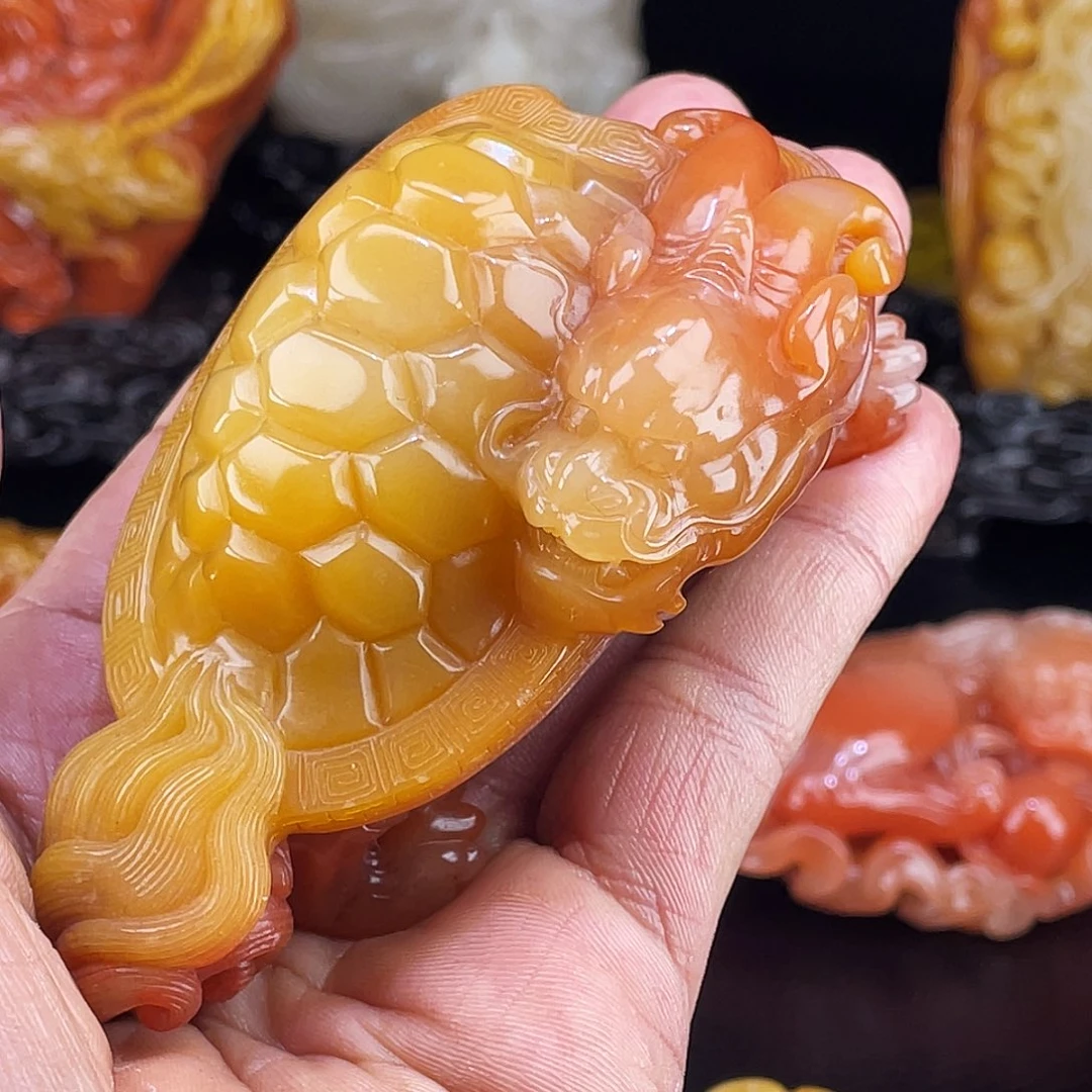 透***色寿山石寿山石雕刻